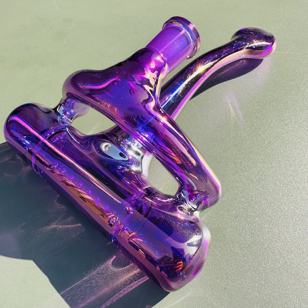 8" Inlince Perc Pipe, Purple
