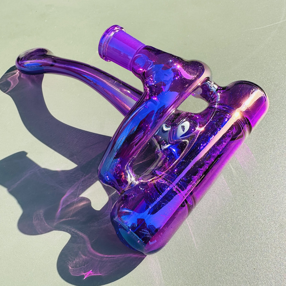 8" Inlince Perc Pipe, Purple