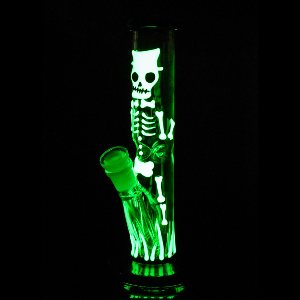 9" Skeleton Bong (glow in the dark)