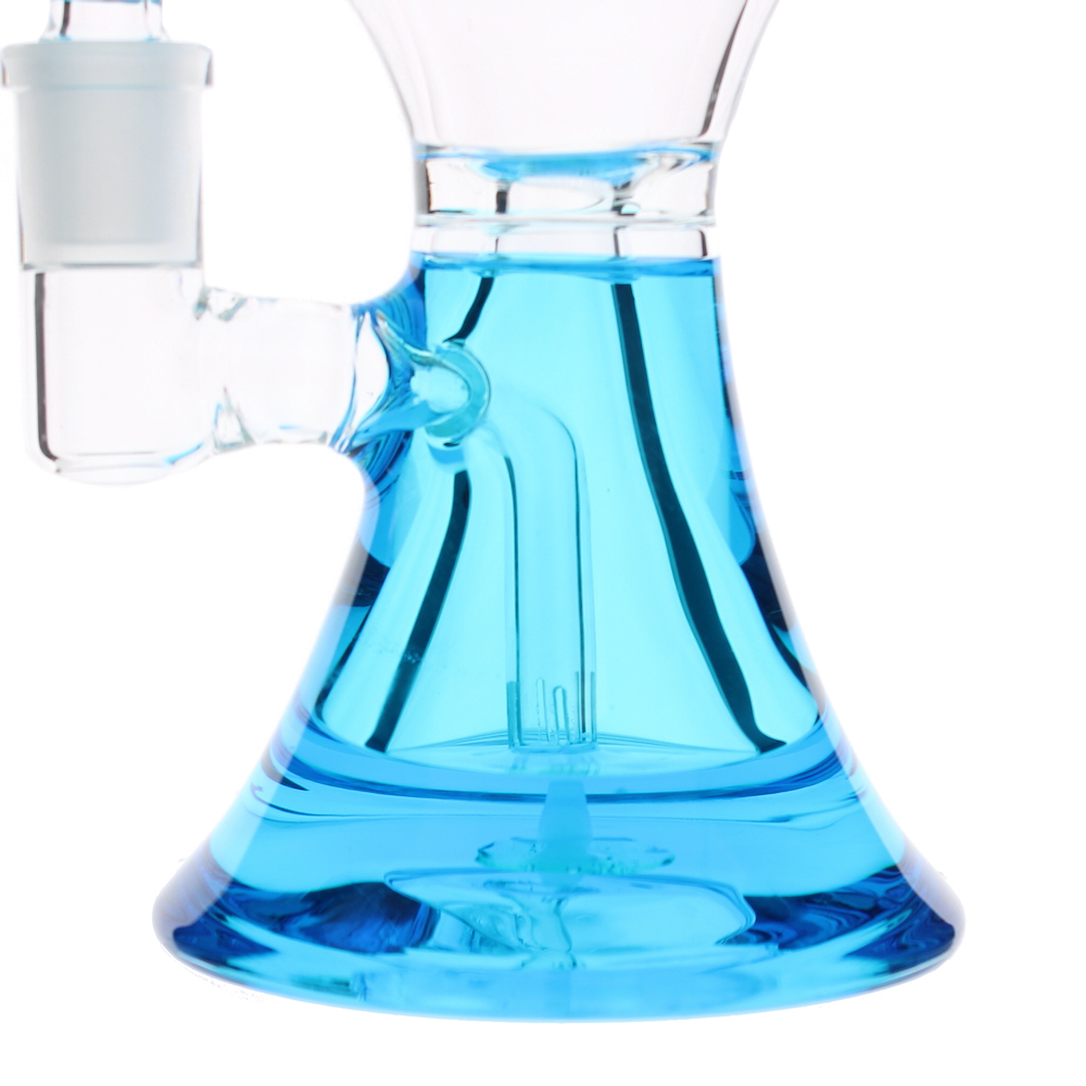 7" Showerhead Glycerin Bong (with glycerin bowl), Blue