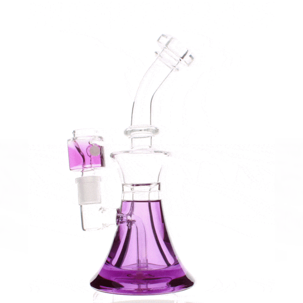 7" Showerhead Glycerin Bong (with glycerin bowl), Blue