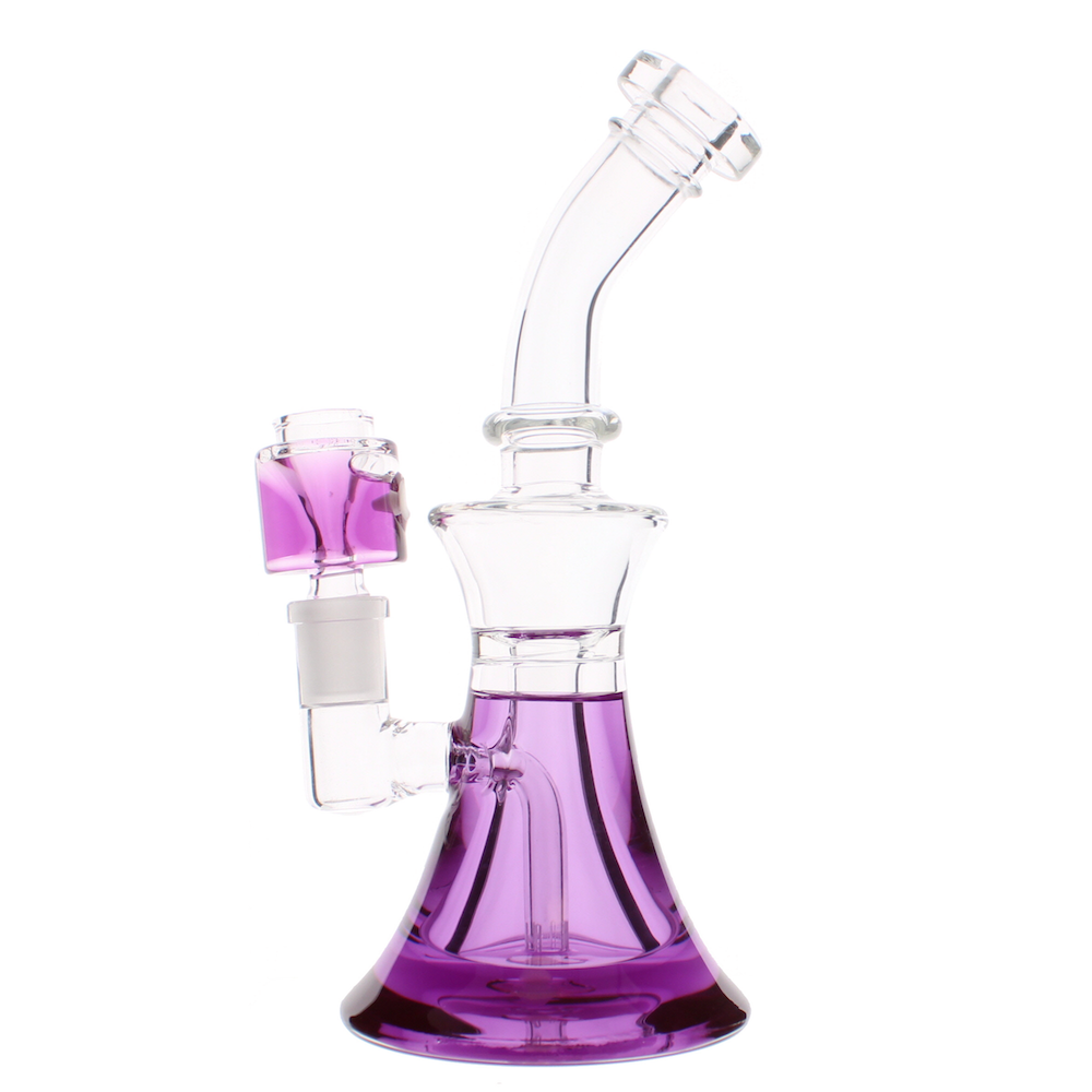 7" Showerhead Glycerin Bong (with glycerin bowl), Blue