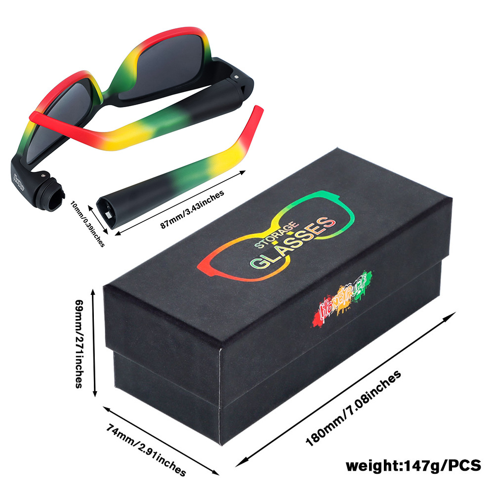 Honeypuff Sunglasses with secret stash Solar protection with secret storage gadge