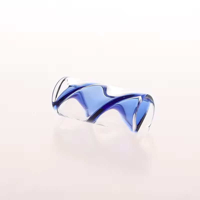 30mm Blue Spiral Glass Filter Tip
