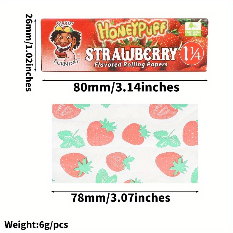 Honeypuff 1/4 Size Rolling Papers (6-Pack)