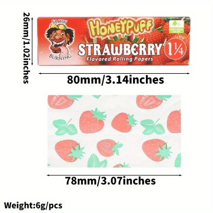 Honeypuff 1/4 Size Rolling Papers (6-Pack)