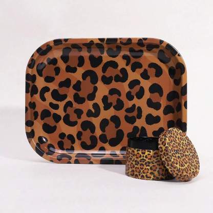 2-Pieces Leopard Pattern Smoking Kits