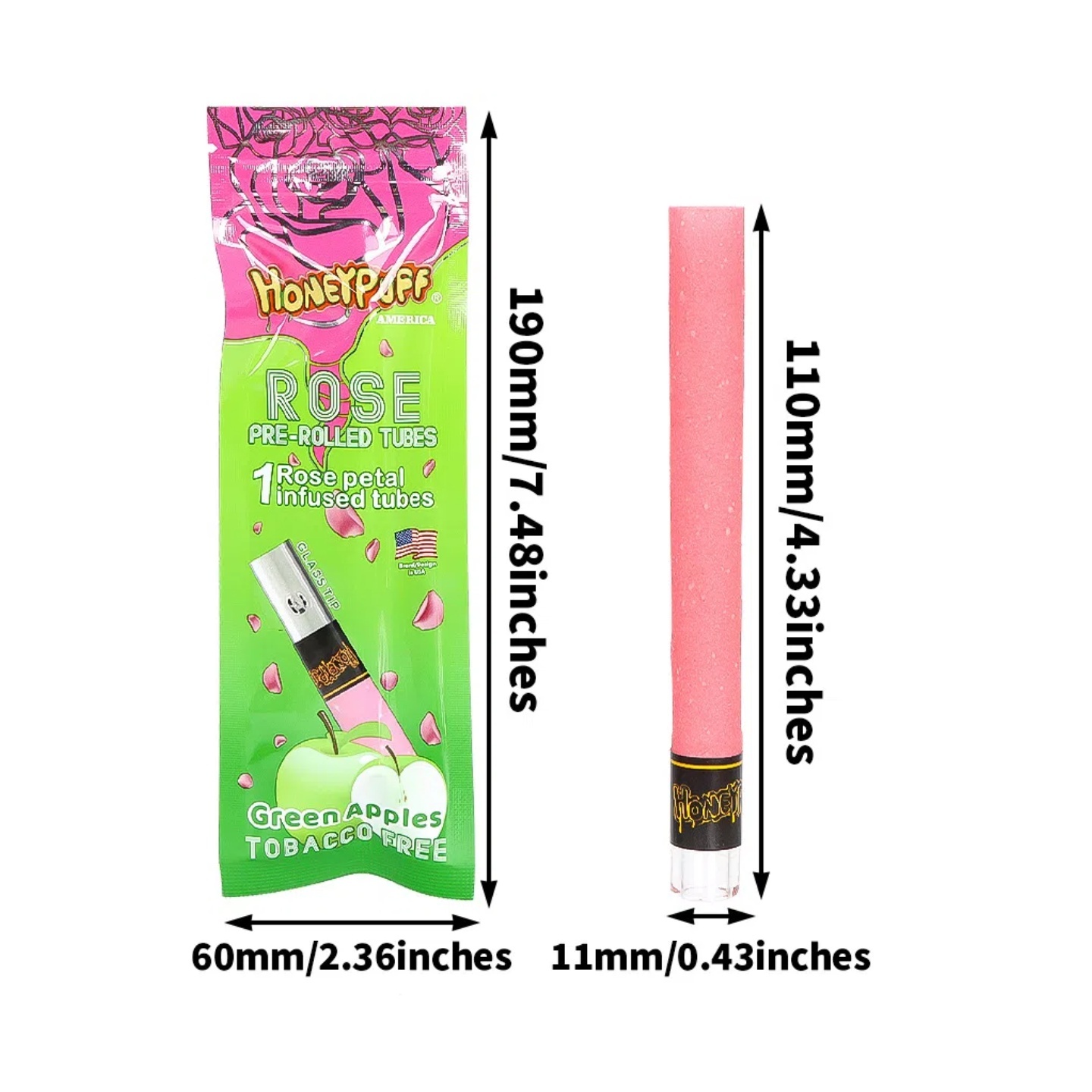 2-Pack Rose Wrap Pre-rolled Tubes (2 Tubes)