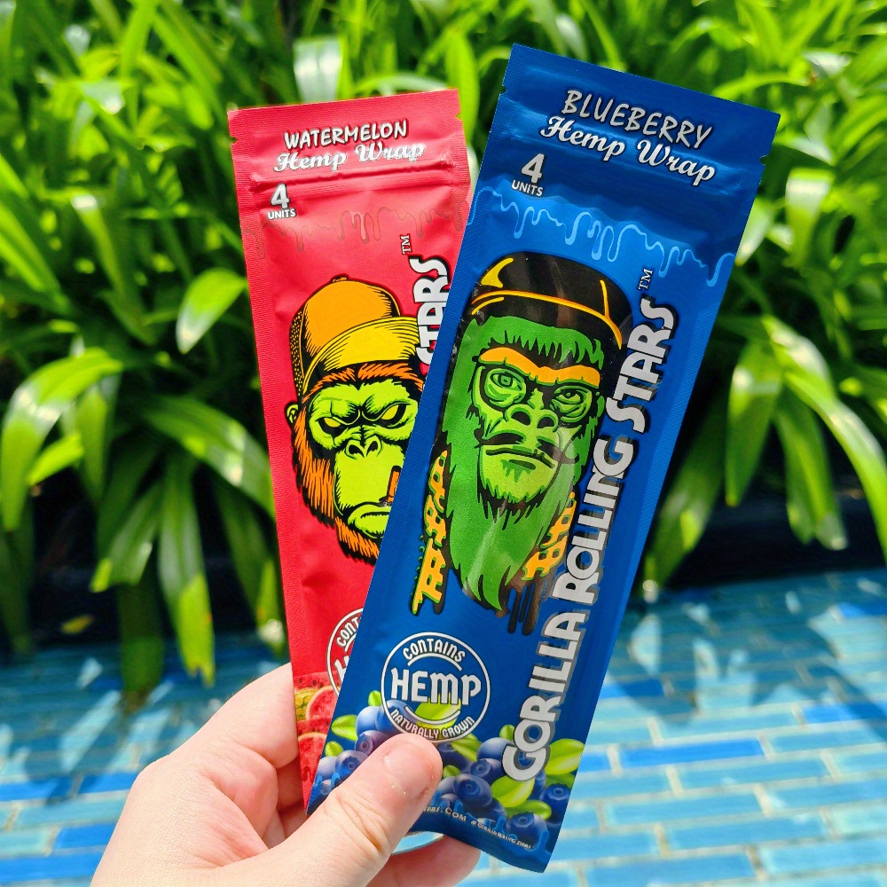 2-Pack Hemp Wraps with Corn Husk Filter Tips (8 Wraps)