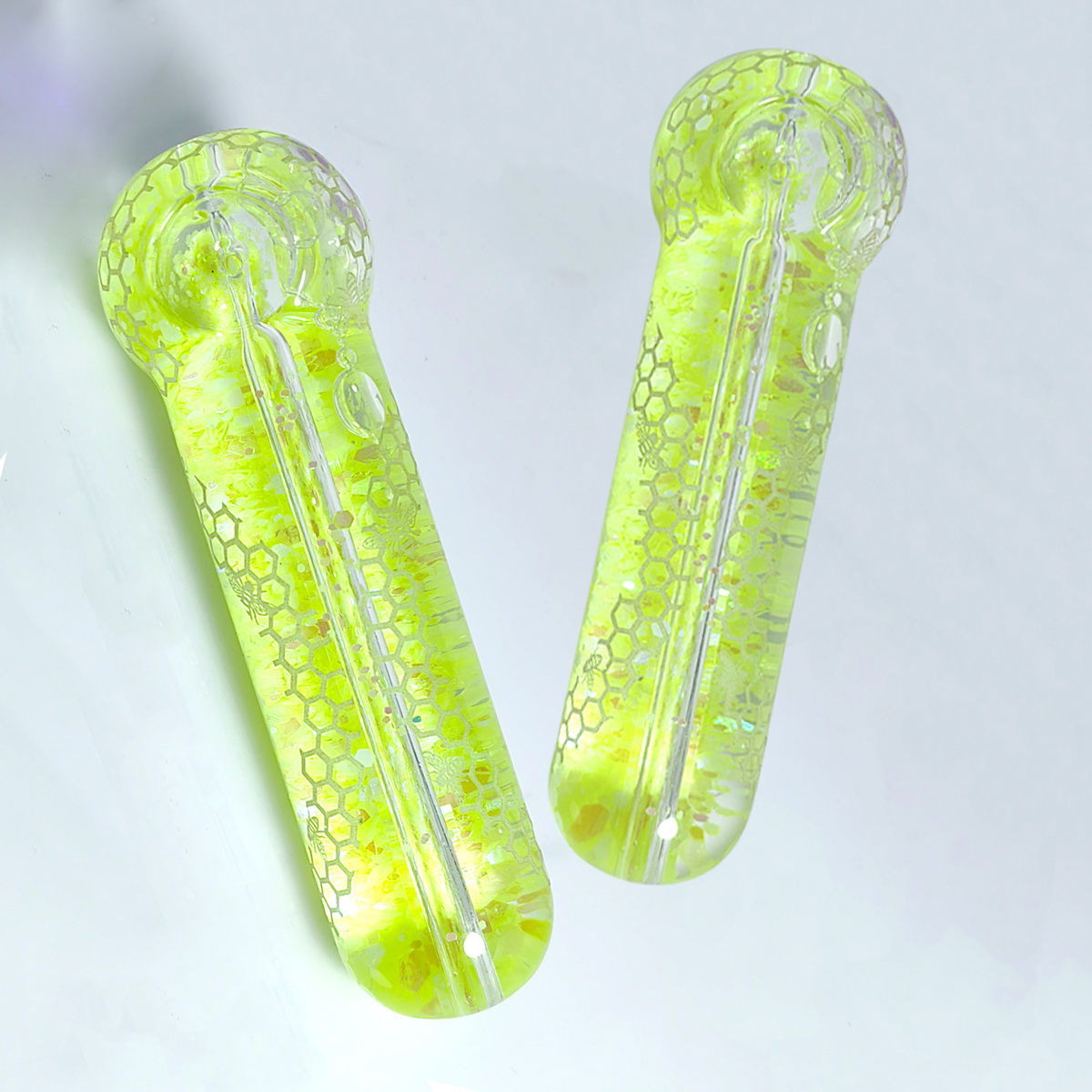 5" Glycerin Hand Pipe (glow in the dark)-TheLosPollos