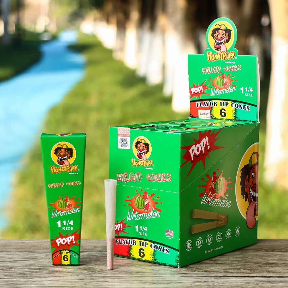 Honeypuff 6pcs Fruit Flavored Pre Rolled Cones with Tips