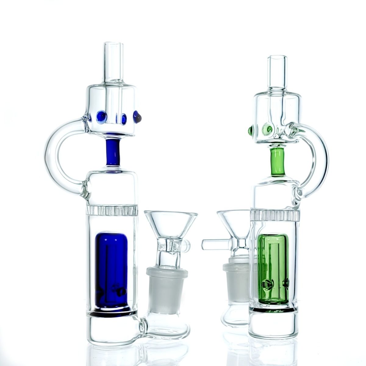 6" Hybrid Spill Proof Recycler Bubbler-SweetieBanana