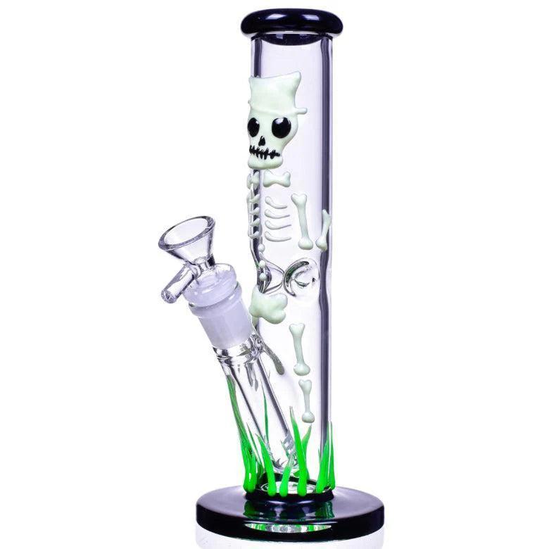 9" Skeleton Bong (glow in the dark)