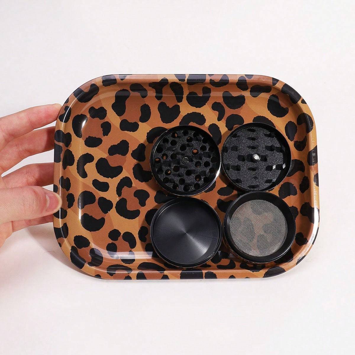 2-Pieces Leopard Pattern Smoking Kits