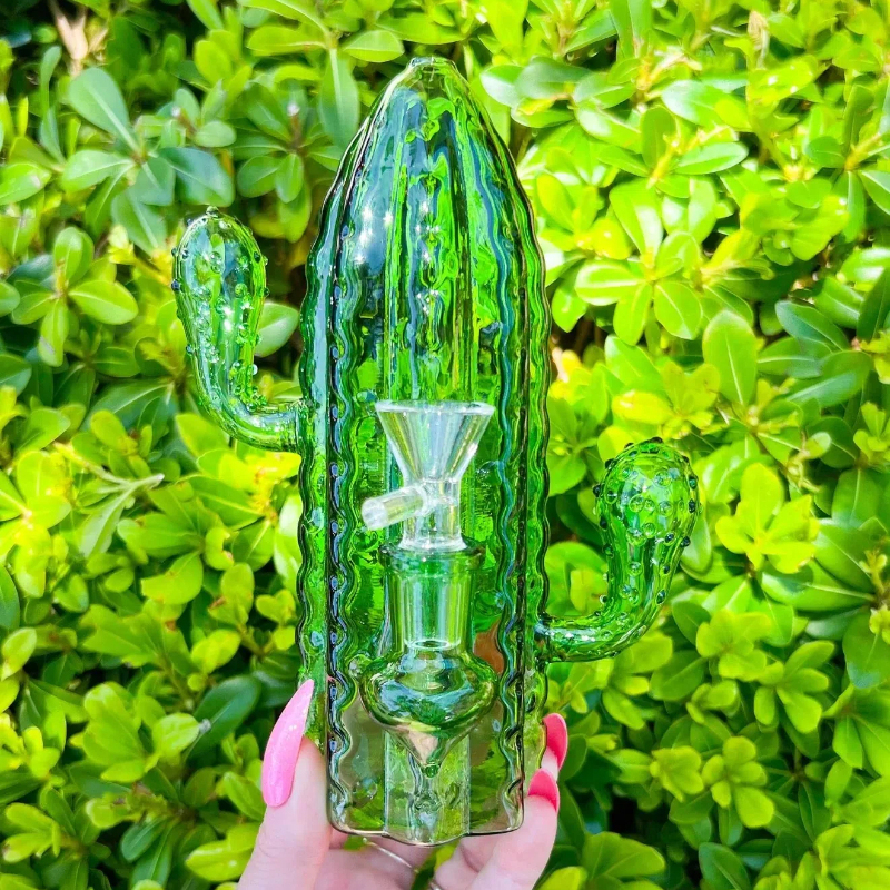 7.5" Summer Vibes Cactus Bong-TheLosPollos