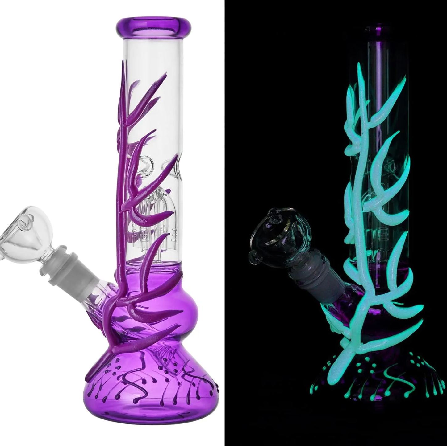 10" Magic Coral Bong (glow in the dark)-TheLosPollos
