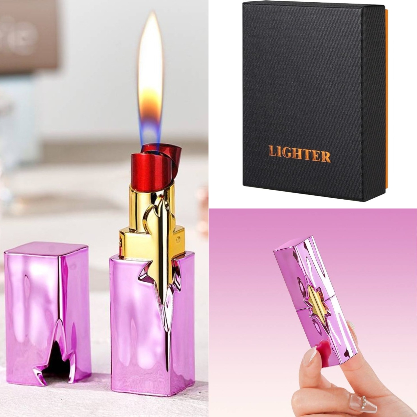 Elegant Lipstick Lighter (Butane Gas Not Included)