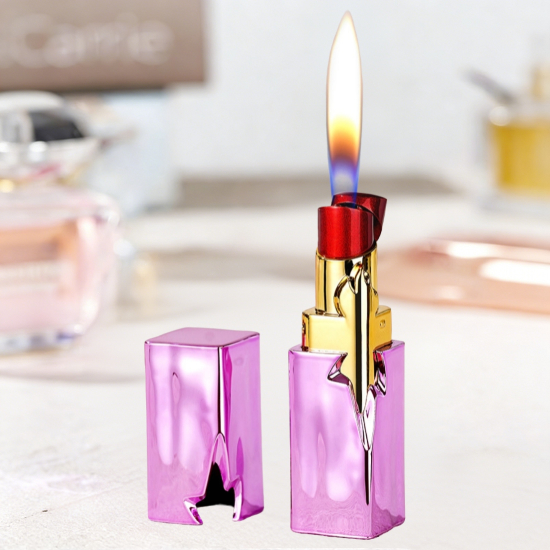 Elegant Lipstick Lighter (Butane Gas Not Included)