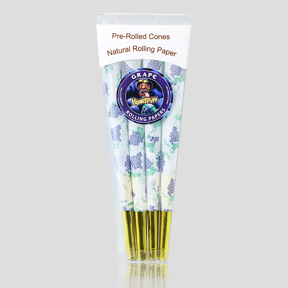 Honeypuff 8pcs Mix Fruit Flavored Pre Rolled Cones with Golden Tips
