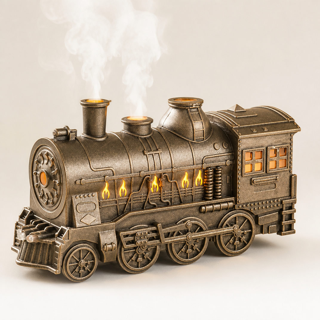 🔥Hot Sale 49% OFF Train Essential Oil Diffuser 🚂 | 300ML Cool Mist Humidifier