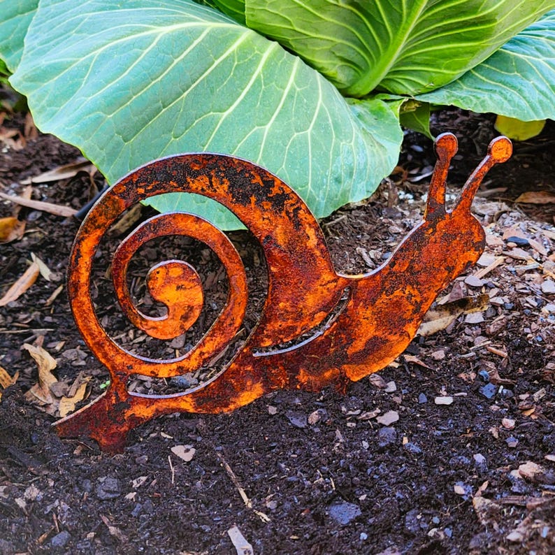 🌿Handmade Metal Garden Art - Rusted Garden Decor