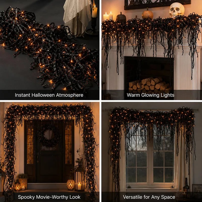 Halloween fireplace decor set product details