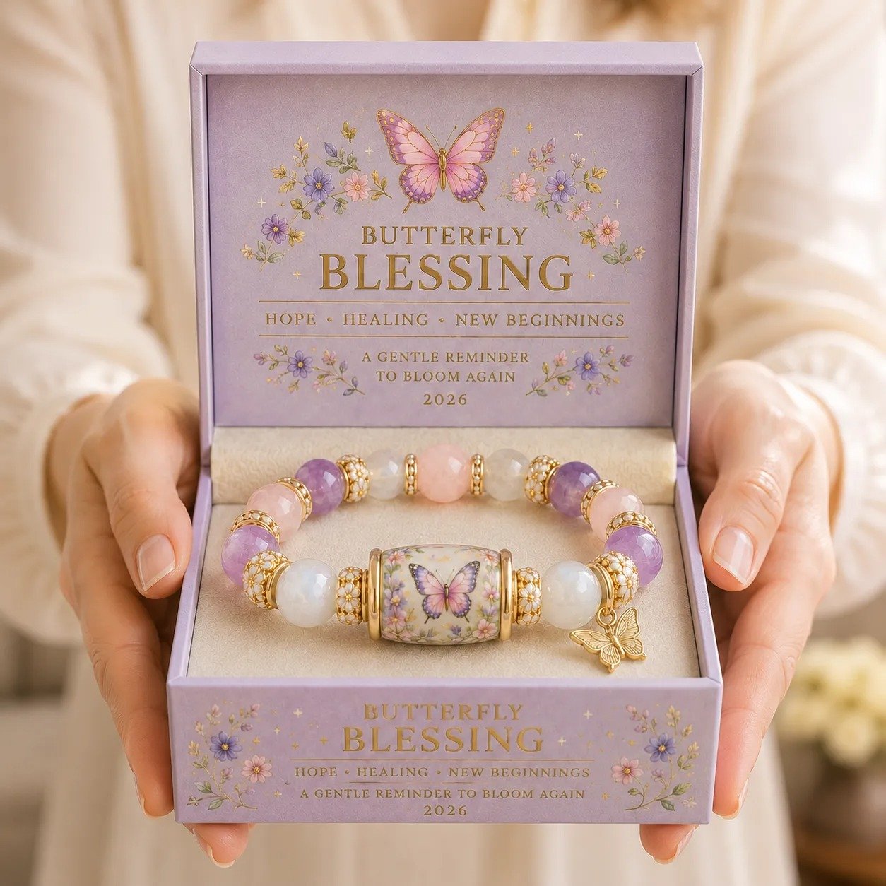 🙏Handmade Blessings Bracelet  with Exquisite Gift Box✨Faith • Hope • Healing • Love