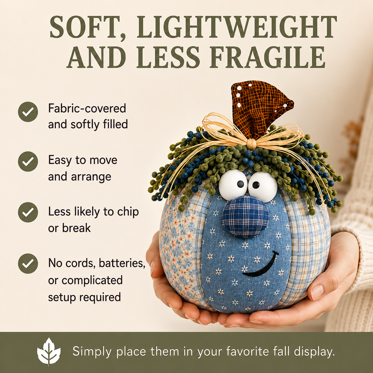 Whimsical Patchwork Pumpkin Pals