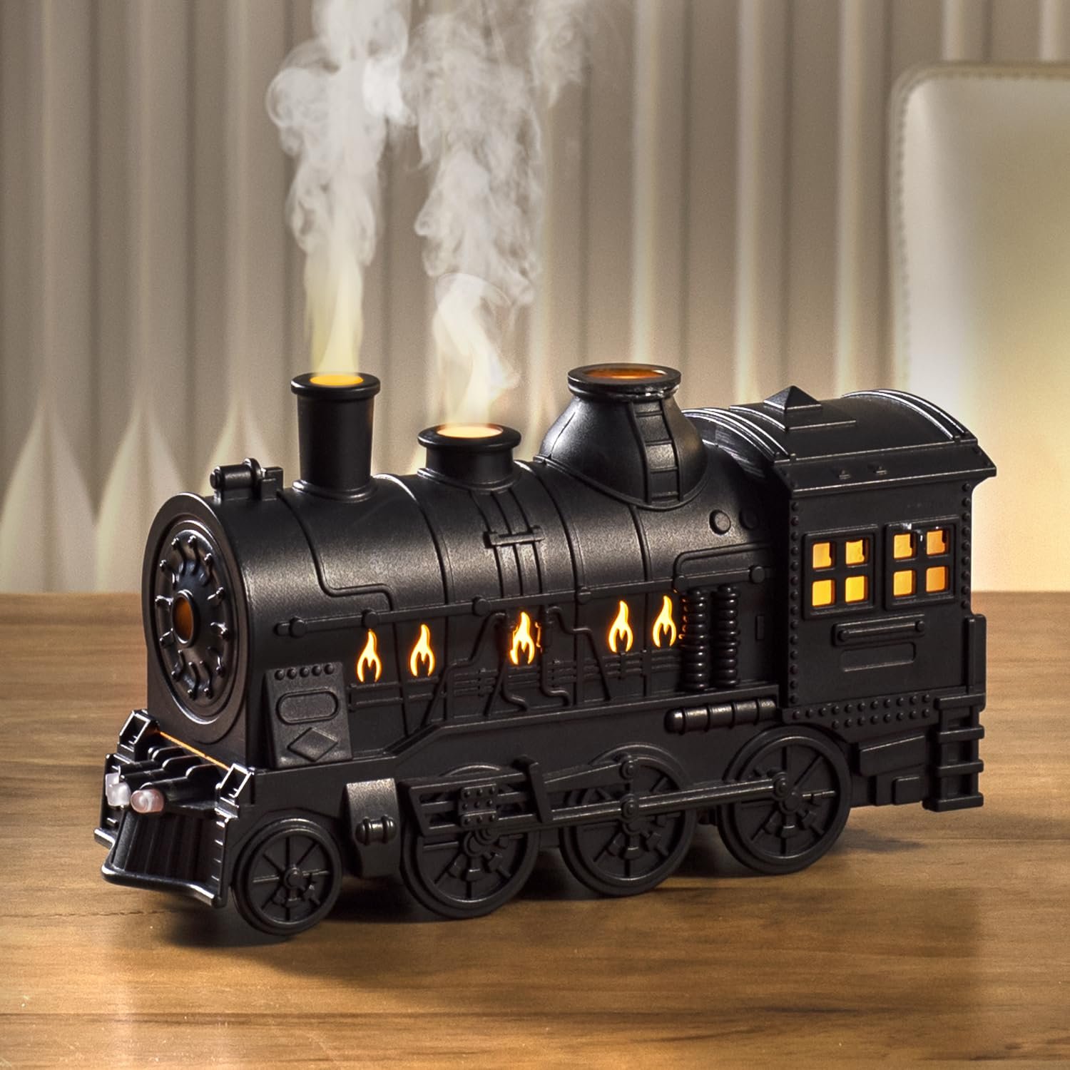 🔥Hot Sale 49% OFF Train Essential Oil Diffuser 🚂 | 300ML Cool Mist Humidifier
