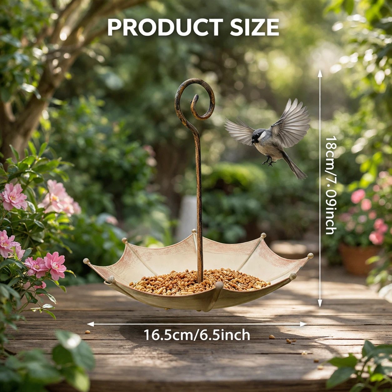 🐦 Mini Umbrella Bird Feeder — Whimsical Garden Charm 🔥