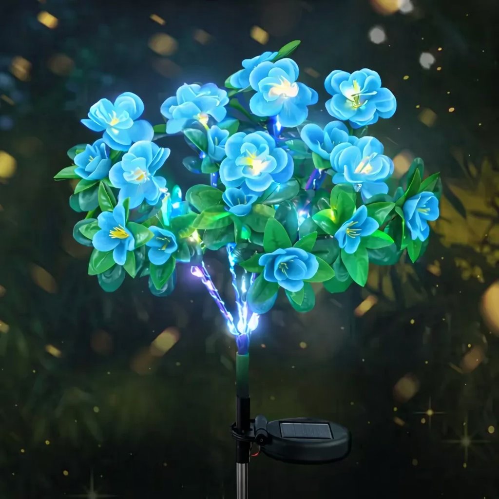 🌸✨  Memorial Garden Bloom Lights – Featuring Ultra-Realistic Artificial Petals, Solar-Powered & Weatherproof🏡🌪️