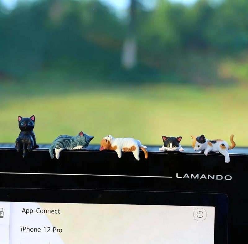 🔥Buy 2 Get 1 Free🐱✨ Mini Cat Desk Figurines – Set of 5 Adorable Handcrafted Kittens for Your Workspace 🖥️💕