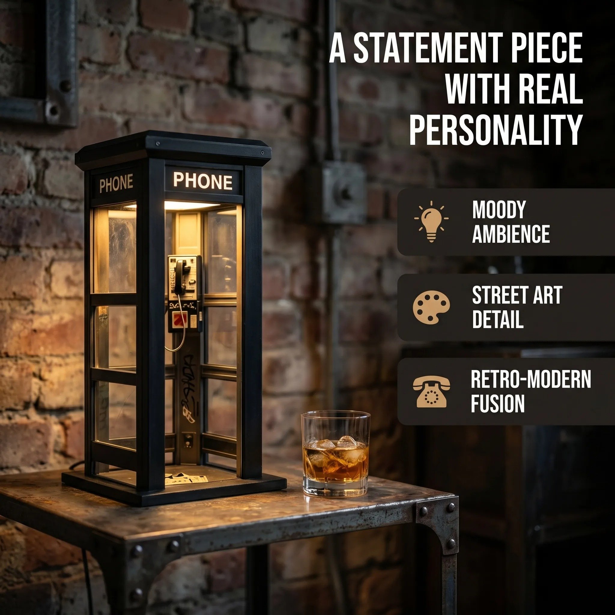 ✨Vintage Phone Booth Ambient Lamp