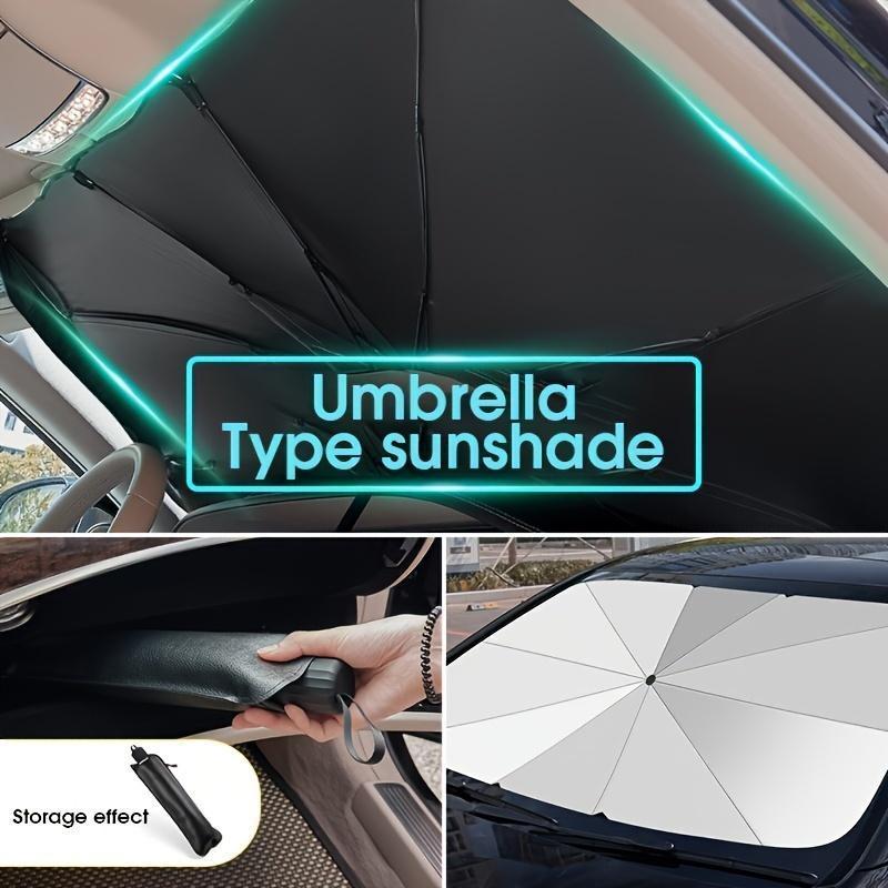 Portable car sunshade, windshield sunshade, foldable windshield sunshade, car exterior accessories, daily car windshield cooling umbrella Portable car sunshade, windshield sunshade, foldable windshield sunshade, car exterior accessories, daily car windshield cooling umbrella