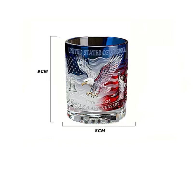 Limited Edition 2026 USA 250th Anniversary Commemorative Glass – 1776-2026 Heritage Edition
