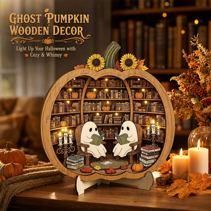 Enchanting Halloween Ghost Pumpkin LED Decor