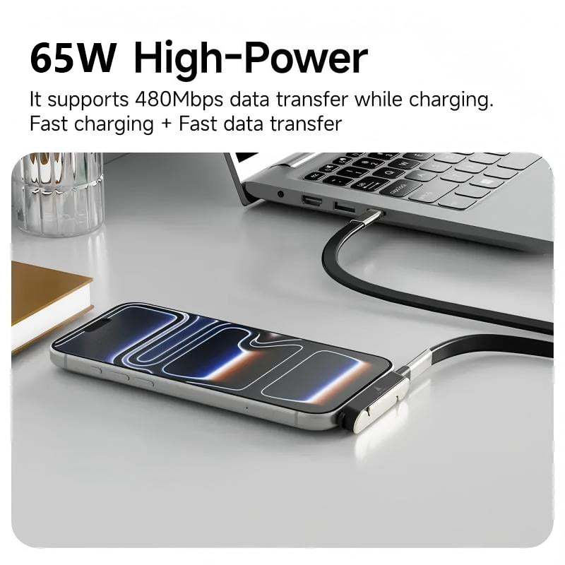 🔥⚡240W SuperCharge Detachable 2-in-1 Charging Cable