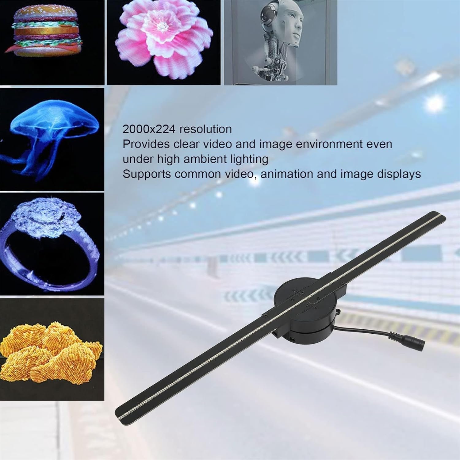 3d Fan Hologram Projector,fantasy Holograms,led Hologram Christmas Tree,hologram Christmas Tree