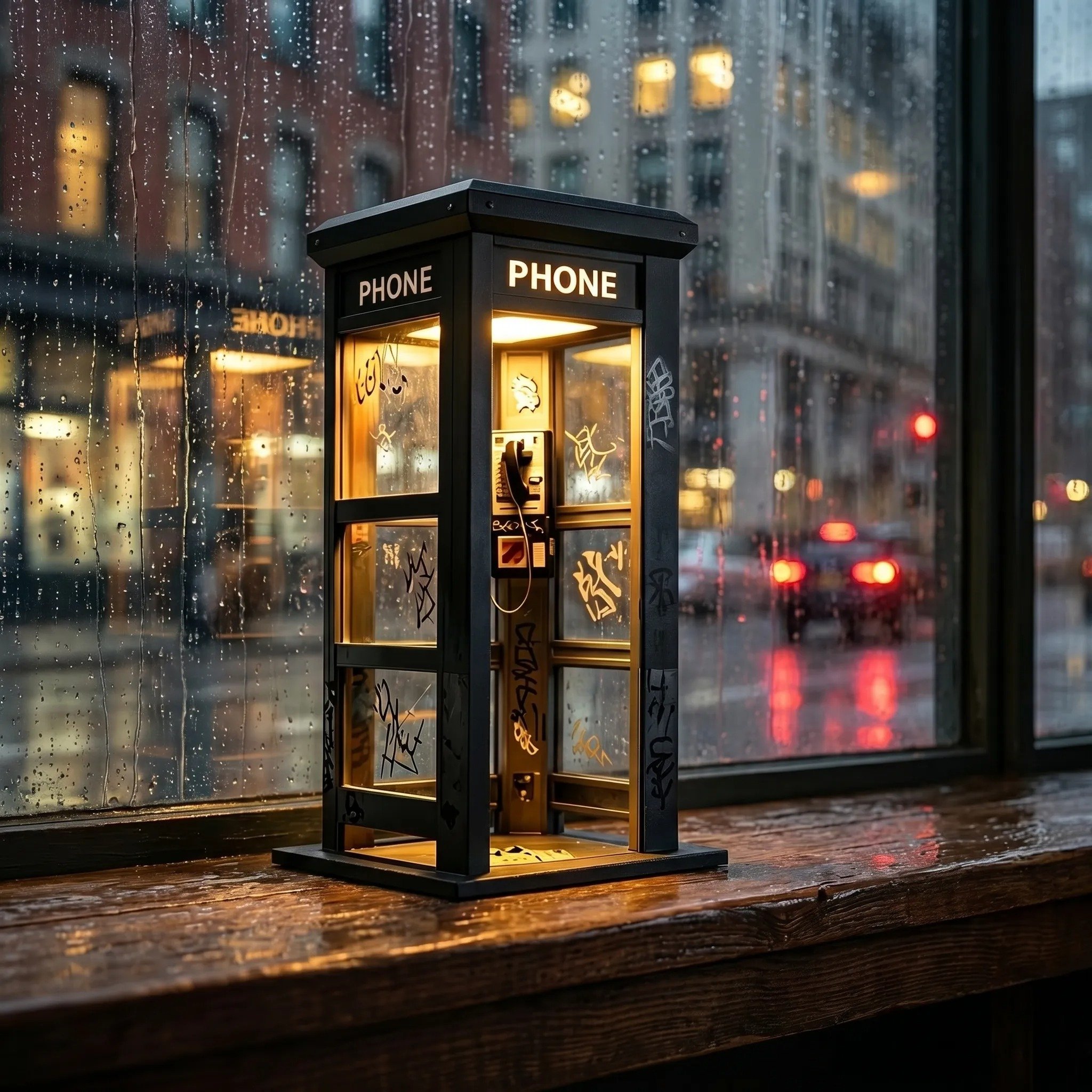 ✨Vintage Phone Booth Ambient Lamp
