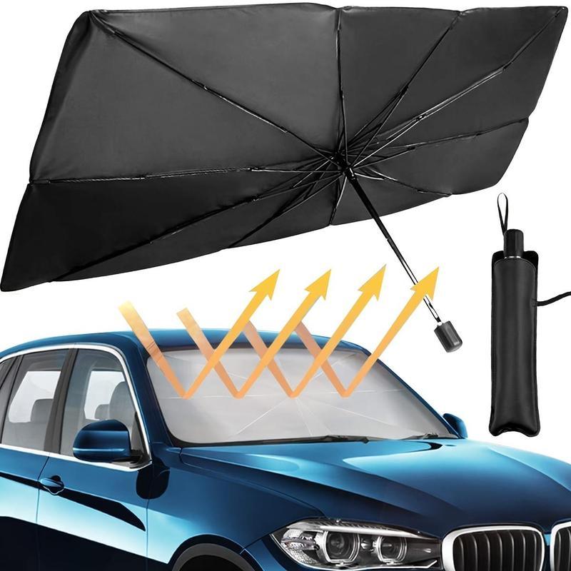 Portable car sunshade, windshield sunshade, foldable windshield sunshade, car exterior accessories, daily car windshield cooling umbrella Portable car sunshade, windshield sunshade, foldable windshield sunshade, car exterior accessories, daily car windshield cooling umbrella