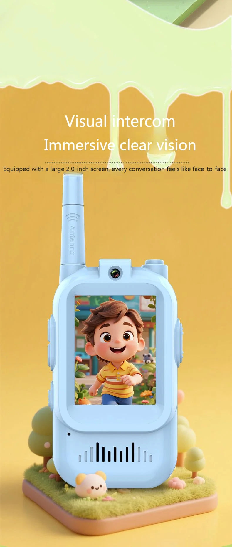 Children's  Video Walkie Talkies with 2-Inch HD Screen