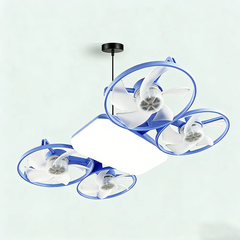 ✨ Drone-Style LED Ceiling Fan Light – Modern Lighting & Airflow in One