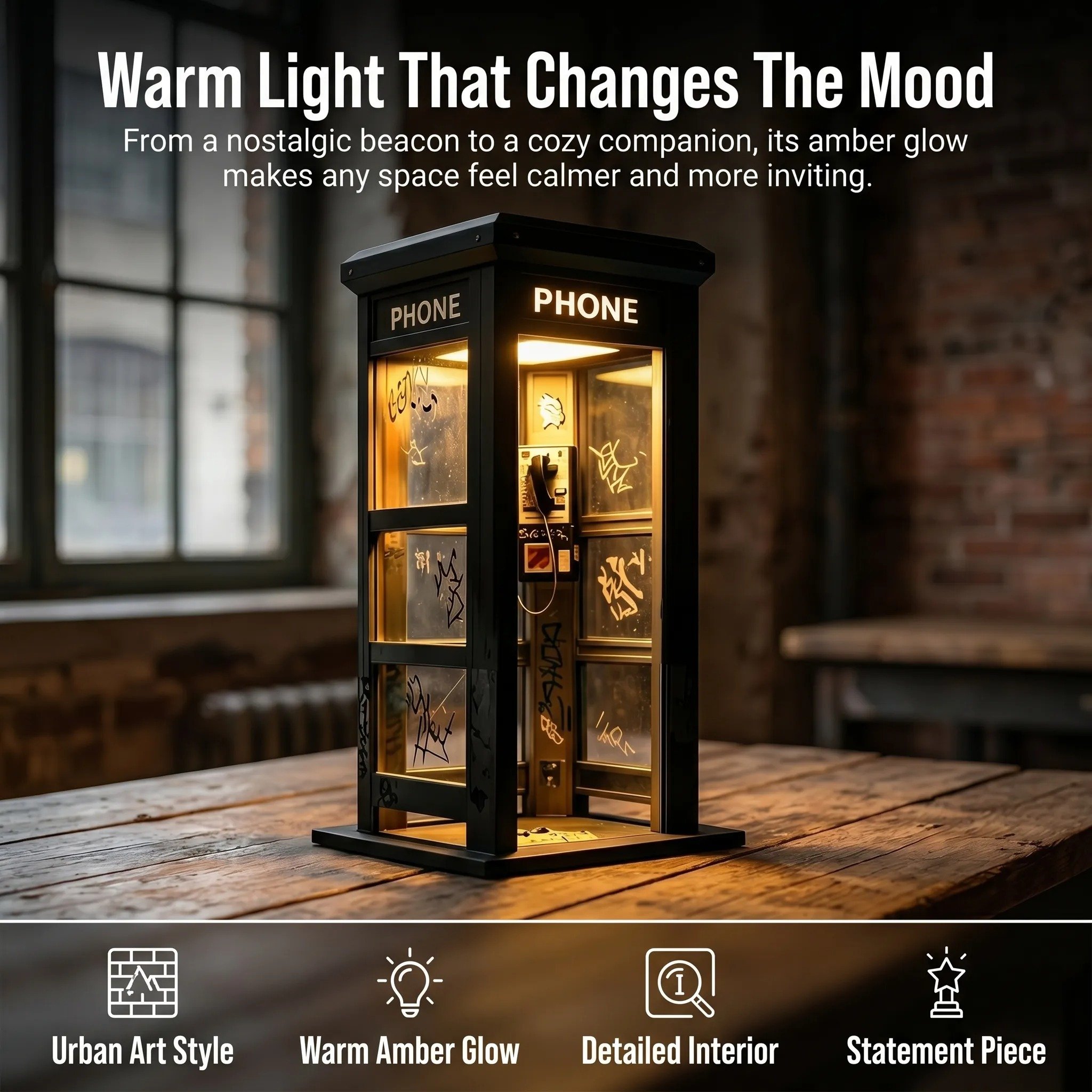 ✨Vintage Phone Booth Ambient Lamp