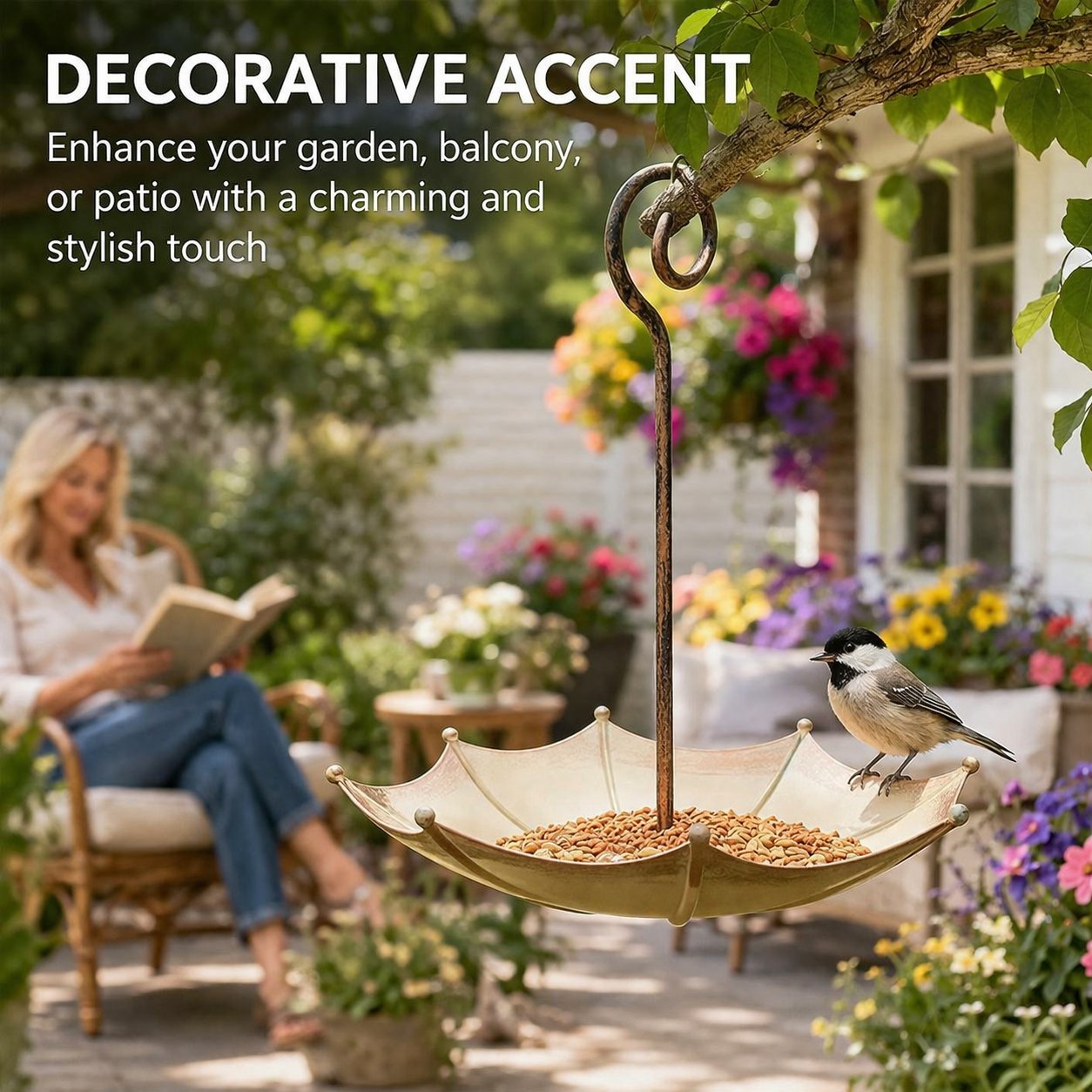 🐦 Mini Umbrella Bird Feeder — Whimsical Garden Charm 🔥