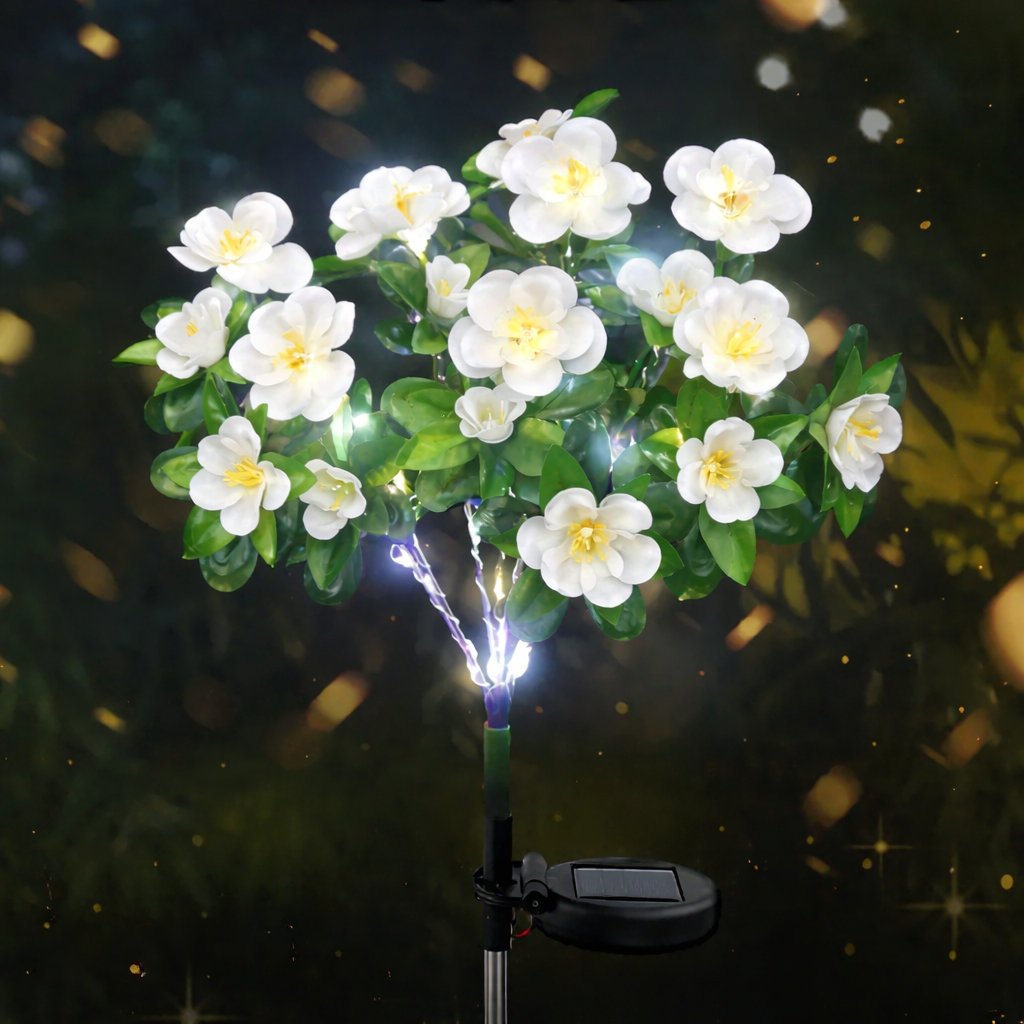🌸✨  Memorial Garden Bloom Lights – Featuring Ultra-Realistic Artificial Petals, Solar-Powered & Weatherproof🏡🌪️