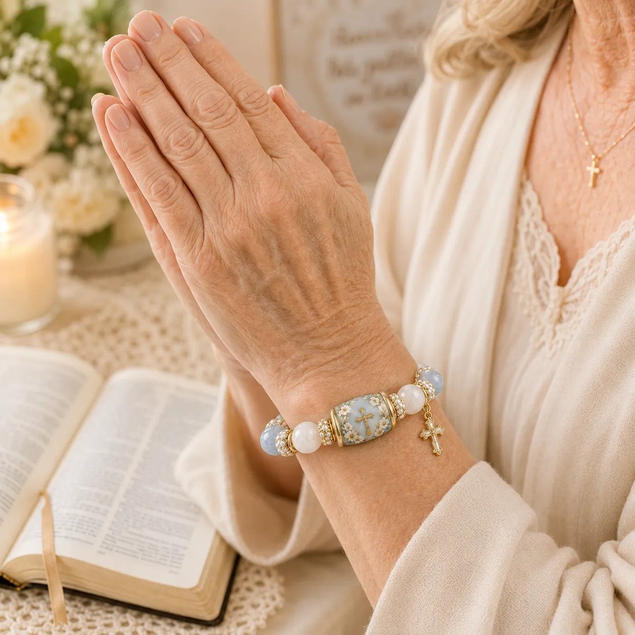 🙏Handmade Blessings Bracelet  with Exquisite Gift Box✨Faith • Hope • Healing • Love