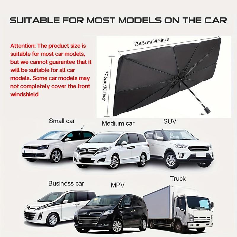 Portable car sunshade, windshield sunshade, foldable windshield sunshade, car exterior accessories, daily car windshield cooling umbrella Portable car sunshade, windshield sunshade, foldable windshield sunshade, car exterior accessories, daily car windshield cooling umbrella