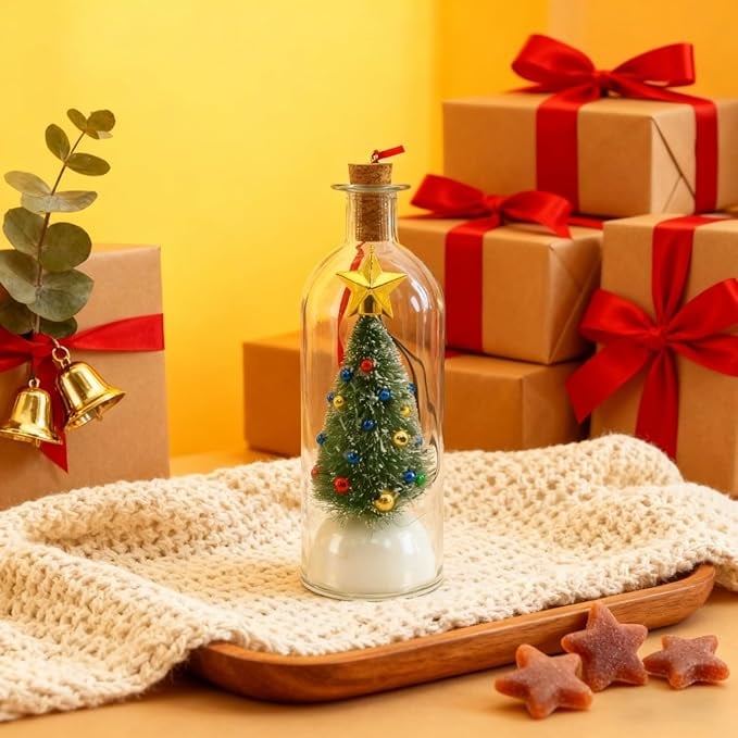 🔥Limited Time 49% Off🎄 8" Recordable Christmas Tree Message In A Bottle