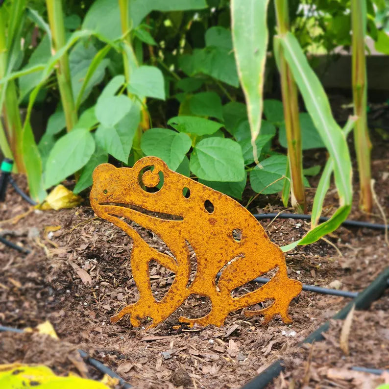 🌿Handmade Metal Garden Art - Rusted Garden Decor