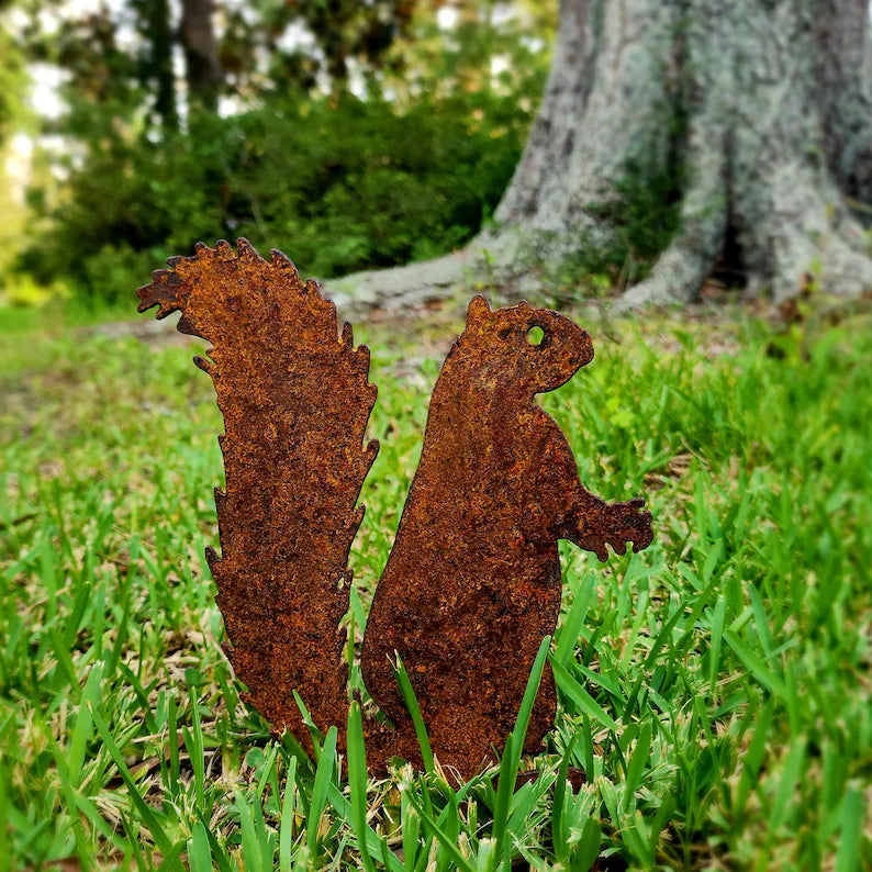 🌿Handmade Metal Garden Art - Rusted Garden Decor